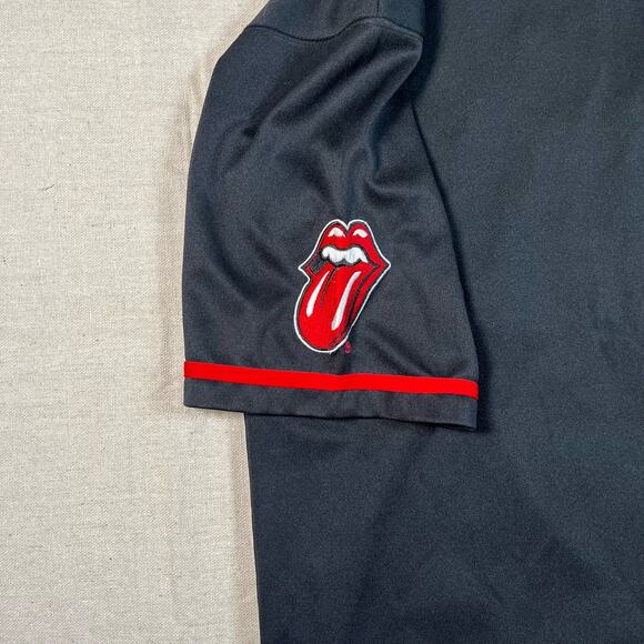Liquid Blue The Rolling Stones Black Concert Baseball Jersey Large - Picture 6 of 6